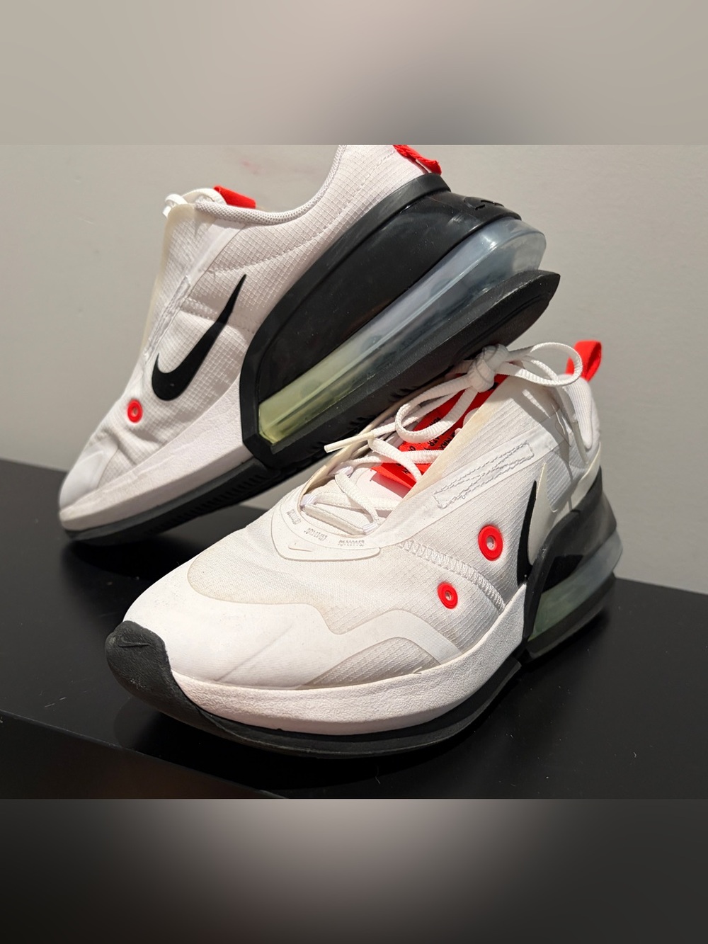 Nike White, Black & crimson Air Max Up Running Shoes size 8 womens
